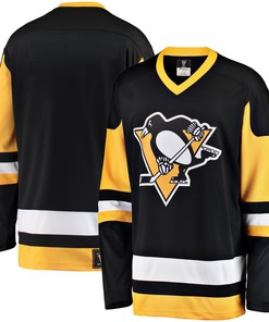 Pittsburgh Penguins Fanatics Branded Premier Breakaway Heritage Blank Jersey - Black Nhl - Robokeg