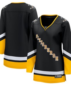 Pittsburgh Penguins Fanatics Branded Womens 2021/22 Alternate Premier Breakaway Jersey - Black Nhl - Robokeg