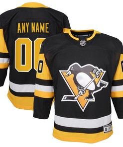Pittsburgh Penguins Home Premier Custom Jersey - Black Custom Jerseys Nhl - Robokeg