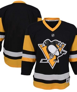Pittsburgh Penguins Infant Home Replica Team Jersey - Black Nhl - Robokeg