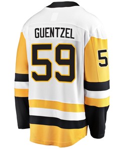 Pittsburgh Penguins Jake Guentzel 59 Away 2022 Stanley Cup Final Breakaway Men Jersey - White - Robokeg