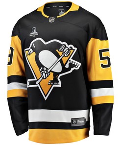 Pittsburgh Penguins Jake Guentzel 59 Home 2022 Stanley Cup Final Breakaway Men Jersey - Black - Robokeg