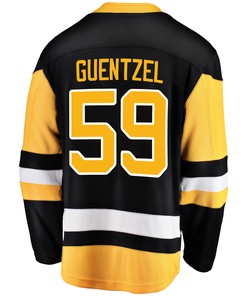 Pittsburgh Penguins Jake Guentzel 59 Home 2022 Stanley Cup Final Breakaway Men Jersey - Black - Robokeg