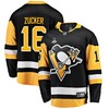 Pittsburgh Penguins Jason Zucker 16 Home 2022 Stanley Cup Final Breakaway Men Jersey - Black - Robokeg