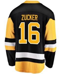Pittsburgh Penguins Jason Zucker 16 Home 2022 Stanley Cup Final Breakaway Men Jersey - Black - Robokeg