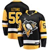 Pittsburgh Penguins Kris Letang 58 Home 2022 Stanley Cup Final Breakaway Men Jersey - Black - Robokeg