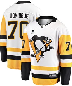 Pittsburgh Penguins Louis Domingue 70 Away 2022 Stanley Cup Final Breakaway Men Jersey - White - Robokeg