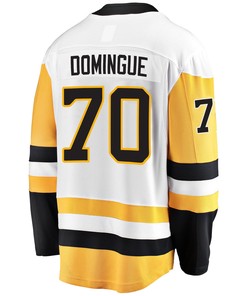 Pittsburgh Penguins Louis Domingue 70 Away 2022 Stanley Cup Final Breakaway Men Jersey - White - Robokeg