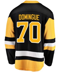 Pittsburgh Penguins Louis Domingue 70 Home 2022 Stanley Cup Final Breakaway Men Jersey - Black - Robokeg