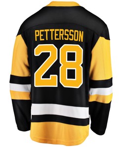 Pittsburgh Penguins Marcus Pettersson 28 Home 2022 Stanley Cup Final Breakaway Men Jersey - Black - Robokeg