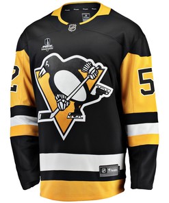 Pittsburgh Penguins Mark Friedman 52 Home 2022 Stanley Cup Final Breakaway Men Jersey - Black - Robokeg
