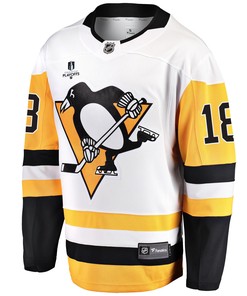 Pittsburgh Penguins Nathan Beaulieu 18 Away 2022 Stanley Cup Final Breakaway Men Jersey - White - Robokeg