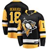 Pittsburgh Penguins Nathan Beaulieu 18 Home 2022 Stanley Cup Final Breakaway Men Jersey - Black - Robokeg