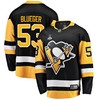 Pittsburgh Penguins Teddy Blueger 53 Home 2022 Stanley Cup Final Breakaway Men Jersey - Black - Robokeg