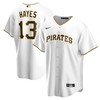 Pittsburgh Pirates #13 Ke'bryan Hayes Home Replica Jersey - White - Robokeg