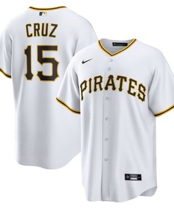 Pittsburgh Pirates #15 Oneil Cruz Home Replica Jersey - White - Robokeg