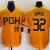 Pittsburgh Pirates #32 Henry Davis Jersey - Yellow - Robokeg