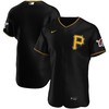 Pittsburgh Pirates Alternate Authentic Team Logo Jersey - Black Mlb - Robokeg