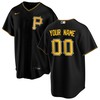 Pittsburgh Pirates Alternate Replica Custom Jersey - Black Custom Jerseys Mlb - Robokeg