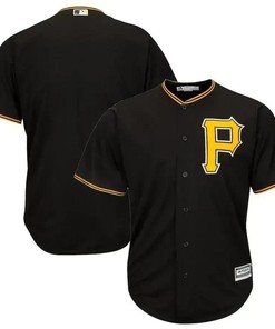 Pittsburgh Pirates Big And Tall Cool Base Team Jersey - Black - Robokeg