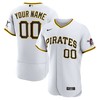 Pittsburgh Pirates Home Authentic Custom Jersey - White Custom Jerseys Mlb - Robokeg