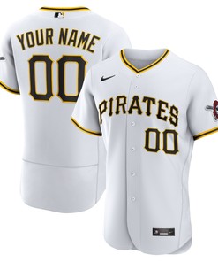Pittsburgh Pirates Home Authentic Custom Jersey - White Custom Jerseys Mlb - Robokeg