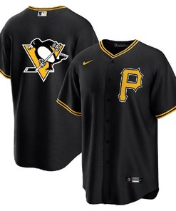 Pittsburgh Pirates Penguins Black Cool Base Stitched Jersey - Robokeg
