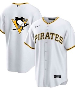 Pittsburgh Pirates Penguins White Cool Base Stitched Jersey - Robokeg