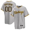 Pittsburgh Pirates Road Custom Men Jersey - Gray - Robokeg