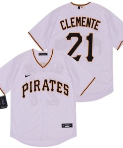 Pittsburgh Pirates Roberto Clemente #21 2020 Mlb White Jersey - Robokeg