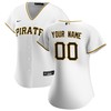 Pittsburgh Pirates Womens Home Replica Custom Jersey - White Custom Jerseys Mlb - Robokeg