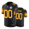 Pittsburgh Steelers #00 Custom Nike Color Rush Black Jersey - Robokeg