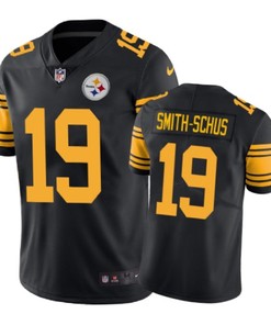 Pittsburgh Steelers #19 Juju Smith-schuster Nike Color Rush Black Jersey - Robokeg