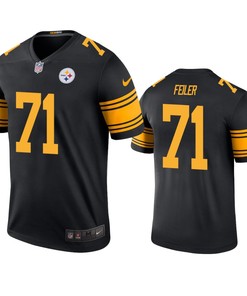 Pittsburgh Steelers #71 Matt Feiler Black Color Rush Legend Jersey - Mens - Robokeg