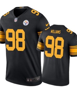 Pittsburgh Steelers #98 Vince Williams Nike Color Rush Black Jersey - Robokeg