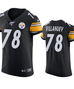Pittsburgh Steelers Alejandro Villanueva Black 100th Season Vapor Elite Jersey - Robokeg