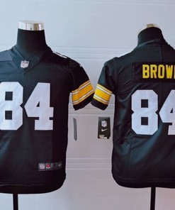 Pittsburgh Steelers Antonio Brown #84 Nfl 2020 Black Jersey - Robokeg