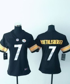 Pittsburgh Steelers Ben Roethlisberger #7 Nfl 2020 Black Womens Jersey - Robokeg