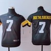 Pittsburgh Steelers Ben Roethlisberger #7 Nfl 2020 Black Youth Jersey - Robokeg