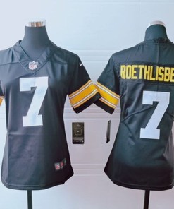 Pittsburgh Steelers Ben Roethlisberger #7 Nfl 2020 Brown Womens Jersey - Robokeg
