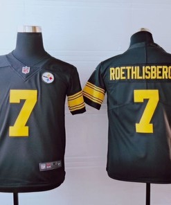 Pittsburgh Steelers Ben Roethlisberger #7 Nfl 2020 Dark Brown Jersey - Robokeg