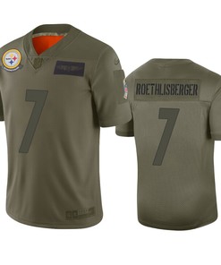 Pittsburgh Steelers Ben Roethlisberger Camo 2019 Salute To Service Limited Jersey - Robokeg