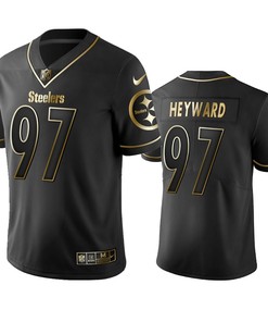 Pittsburgh Steelers Cameron Heyward Black Golden Edition 2019 Vapor Untouchable Limited Jersey - Mens - Robokeg
