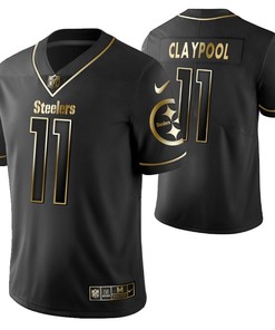 Pittsburgh Steelers Chase Claypool 11 2021 Nfl Golden Brandedition Black Jersey Gift For Steelers Fans - Robokeg