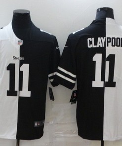 Pittsburgh Steelers Chase Claypool #11 Nfl 2020 Black And White Jersey - Robokeg