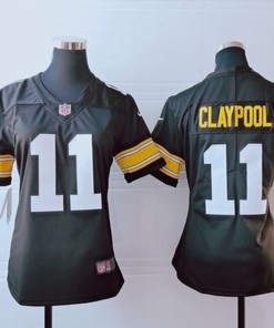 Pittsburgh Steelers Chase Claypool #11 Nfl 2020 Dark Brown Womens Jersey - Robokeg