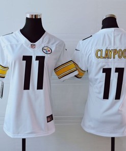 Pittsburgh Steelers Chase Claypool #11 Nfl 2020 White Womens Jersey - Robokeg