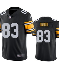 Pittsburgh Steelers Chase Claypool Black 2020 Nfl Draft Alternate Vapor Limited Jersey - Robokeg