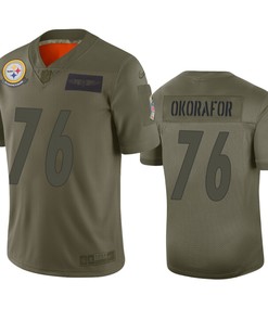 Pittsburgh Steelers Chukwuma Okorafor Camo 2019 Salute To Service Limited Jersey - Robokeg