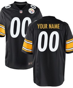 Pittsburgh Steelers Custom Game Jersey Black Custom Jerseys Nfl - Robokeg